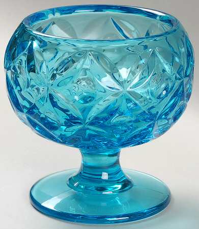 Henry Ford Museum Copper Blue Footed Candy Dish No Lid