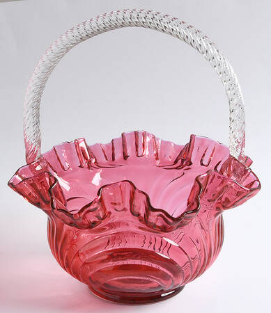 Country Cranberry 9" Round Basket