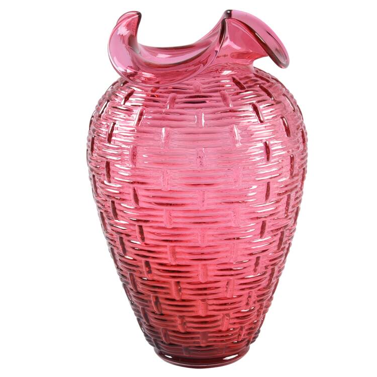 Country Cranberry 8" Flower Vase