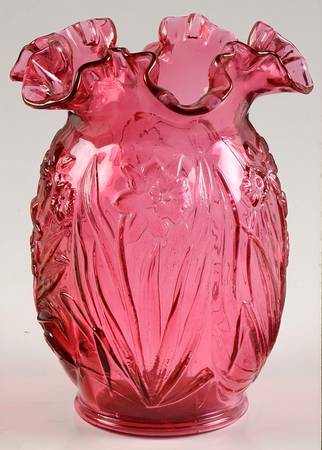 Country Cranberry 8" Flower Vase