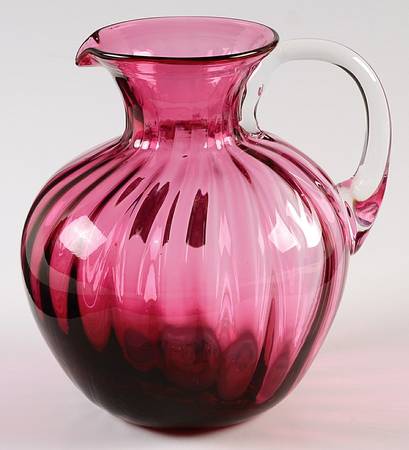 Country Cranberry 7" Crimped Spanish Lace Vase