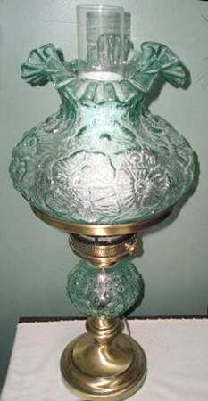 Poppy Sea Mist Green Student Lamp & Globe