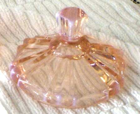Peaches and Cream (Pink Opalescent) Lid for Candy Dish