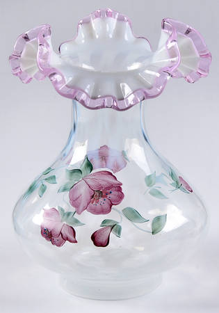 Trellis 7" Flower Vase by Fenton