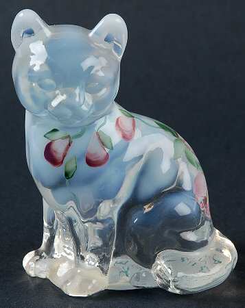 Trellis #5165 Sitting Cat by Fenton