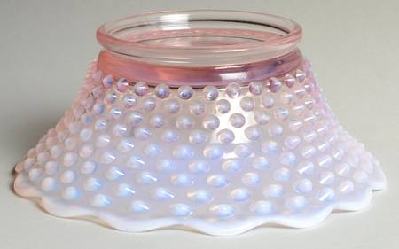 Hobnail Rose Magnolia Punch Bowl Stand