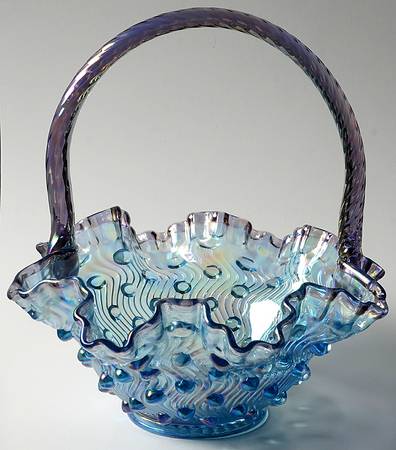 Fenton Baskets #C3032O9 Wave Hobnail Basket