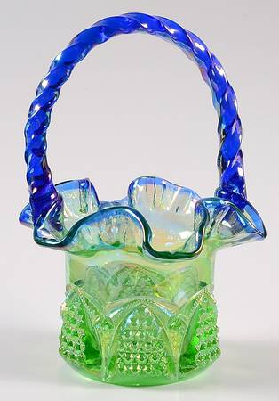 Fenton Baskets #C4637O5 Button and Arch 7" Basket