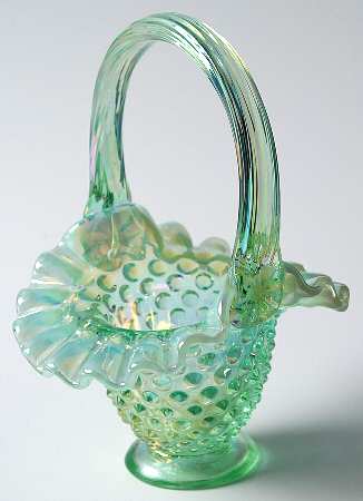 Fenton Baskets #C3834GY Hobnail 5" Basket