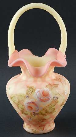 Fenton Baskets #V51468 Diamond Optic 10" Basket