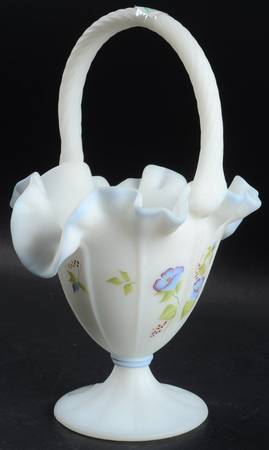 Fenton Baskets #6572 Paneled 10" Basket