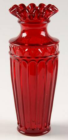 Ruby (Newer) 7" Flower Vase by Fenton