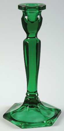 Holiday Green 8" Single Light Candlestick