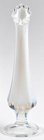 French Cream (French Opalescent) 8" Bud Vase by Fenton