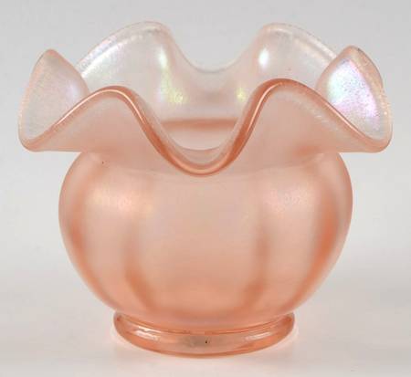 Sunset Stretch 3" Double Crimped Vase by Fenton