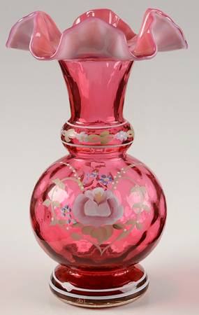 Qvc Exclusives #C1758Q2/C42825 7" Diamond Optic Vase