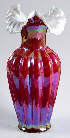 Qvc Exclusives #C38612(CV165CR) 7" Spriral Optic Wheat Vase