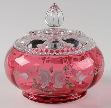 Ivory Rose on Cranberry