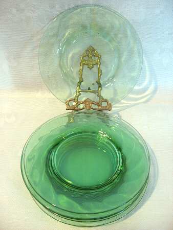 2283 Green (Spiral Optic) by Fostoria