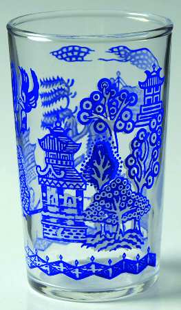 Willow Blue (No Border) by Federal Glass 