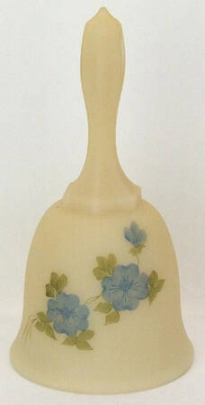 Blue Dogwood on Cameo Satin Bell