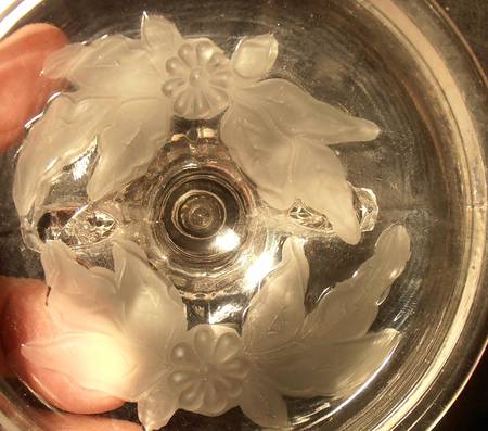 Dolphin Floral Intaglio Single Light Candlestick