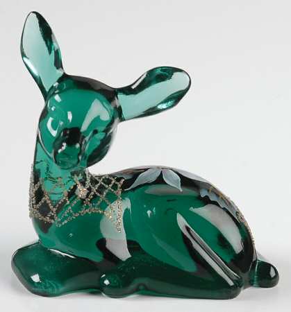 Spruce Green Hand Painted by Fenton