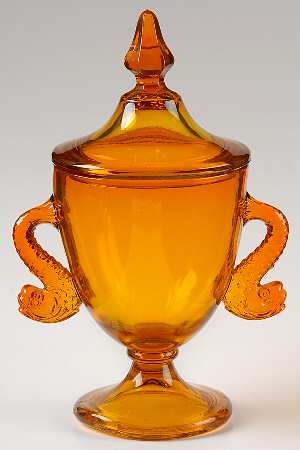 Dolphin Tangerine 1 Lb Candy Jar & Lid