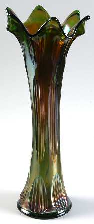 Diamond and Rib Green (Carnival) by Fenton