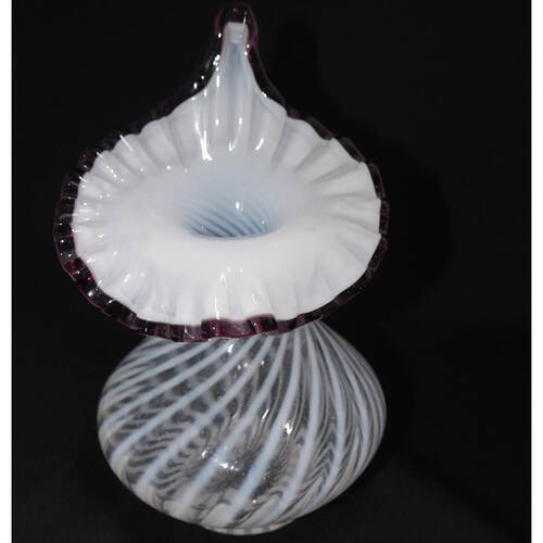 Plum Crest 8" Crimped Tulip Vase
