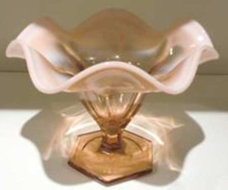 Cameo Opalescent (1920's) Compote