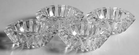 Lead Crystal Giftware Ashtray - Set of 4