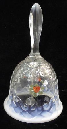Strawberries on French Opalescent Bell