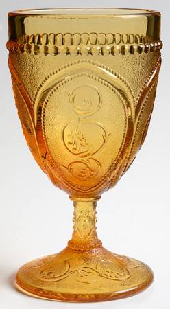 Stippled Scroll Amber by Fenton