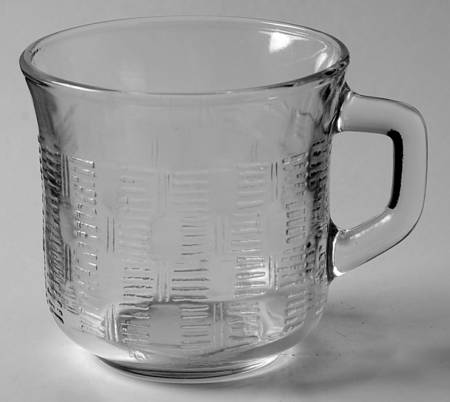Basketweave Flat Cup