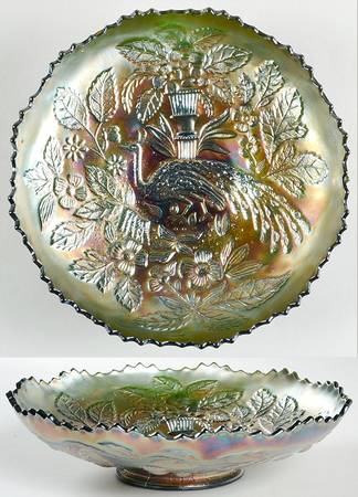 Peacock and Urn Green (Carnival) by Fenton