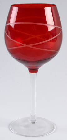 Medallion Colors Red Water Goblet