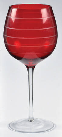 Medallion Colors Red Water Goblet