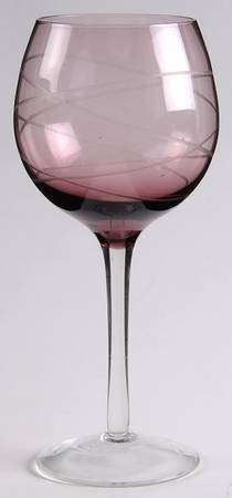 Medallion Colors Purple Water Goblet