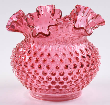 Hobnail-Ruby Overlay (Cranberry)