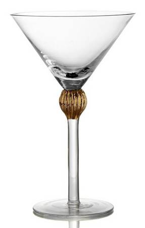 Gold Medley Martini Glass