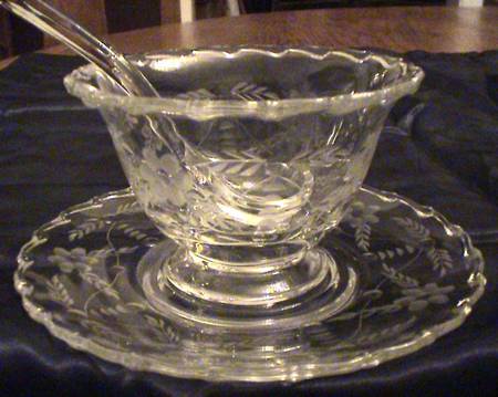 6033-2 Mayonnaise Bowl, Underplate and Ladle
