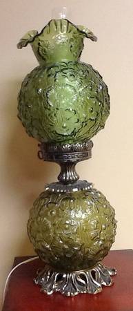 Poppy Lime Green (Satin) Electric Lamp