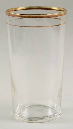 Gold Band Flat Tumbler