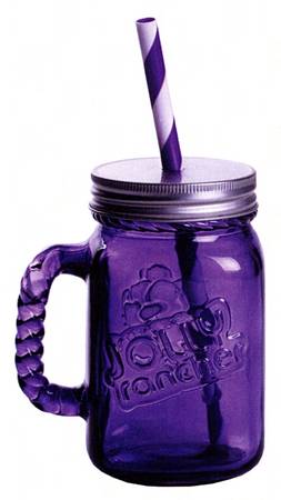 Jolly Jars Mug & Lid with Straw