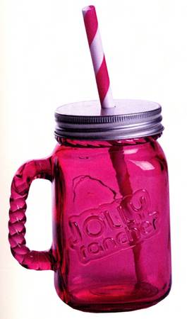 Jolly Jars Mug & Lid with Straw