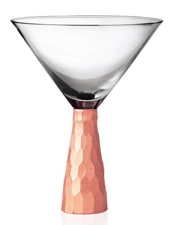 Daphne Copper Martini Glass