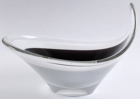 Art Glass 11" Oval Bowl