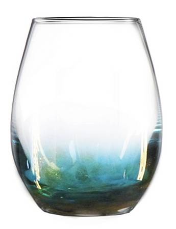 Ocean Blue Stemless Water Goblet