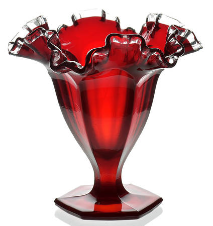 Ruby Crystal Crest by Fenton